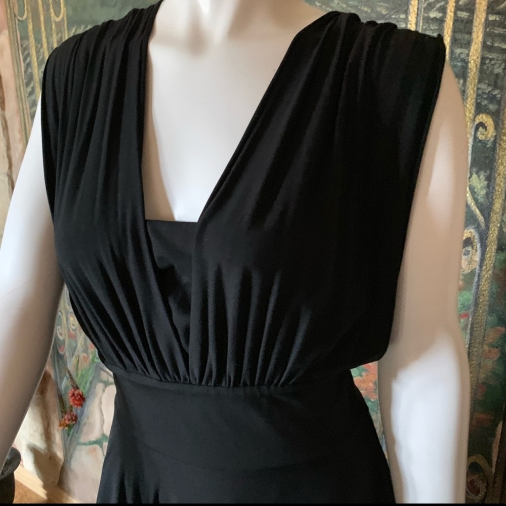 Genius Convertible Fit & Flare Black Dress